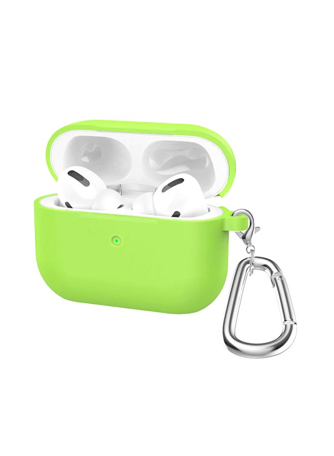 Jellico Protective Case Cover For Apple AirPods Pro With Carabiner Green