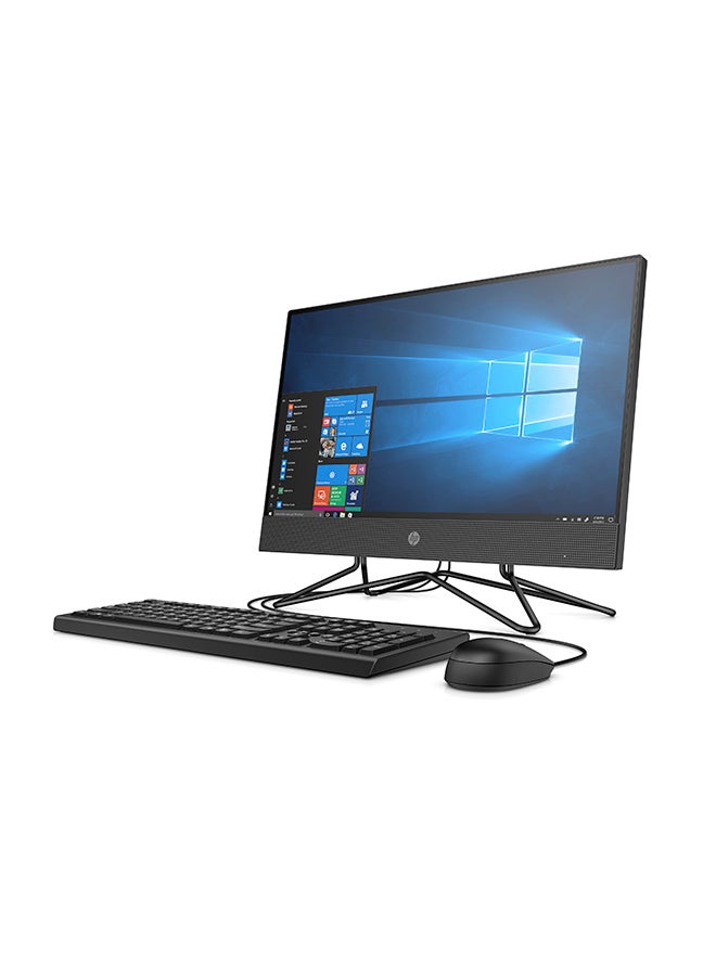 HP - 200G4 All-In-One Desktop With Full HD 21.5-Inch Display, Core i3 Processor/4GB RAM/256GB SSD/Intel UHD Graphics With Keyboard And Mouse Grey - Image 1