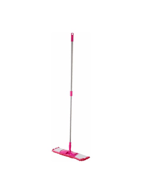 Ceramic And Parquet Mop With Moving Head Pink/Silver