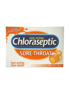 Chloraseptic Sore Throat Lozenges LC - Citrus 18 Tablets  - Image 2