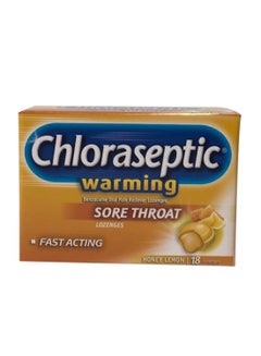 Chloraseptic Sore Throat Lozenges LC - Honey Lemon 18 Tablets  - Image 1