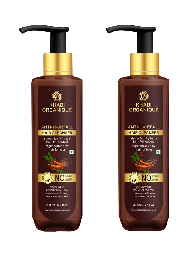 كادي أورجانيك مجموعة منظف شعر مضاد لتساقط الشعر مكونة من عبوتين 420ملليلتر - Image 1