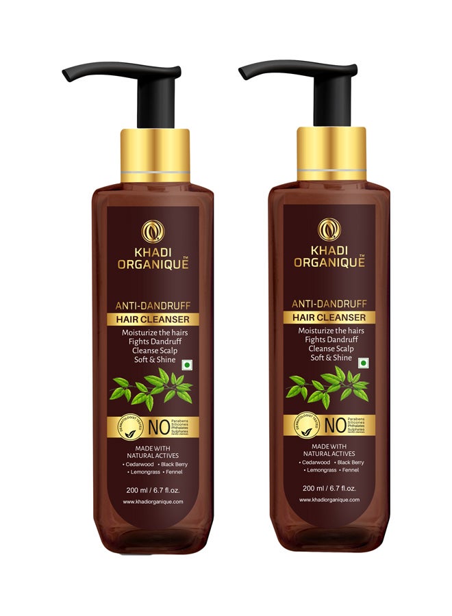 كادي أورجانيك حزمة منظف شعر مقاوم للقشرة مكونة من عبوتين 420ملليلتر - Image 1