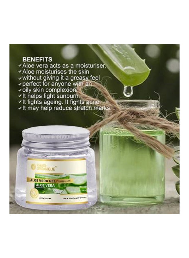Khadi ORGANIQUE Pack Of 3 Transparent Aloe Vera Gel 600grams  - Image 3
