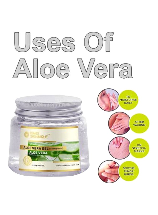 Khadi ORGANIQUE Pack Of 3 Transparent Aloe Vera Gel 600grams  - Image 4