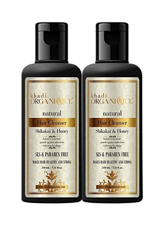 كادي أورجانيك مجموعة منظف شعر بخلاصة الشيكاكاي والعسل مكونة من عبوتين 420ملليلتر - Image 1
