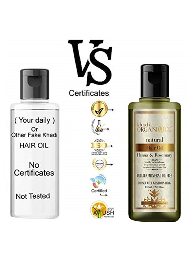 كادي أورجانيك مجموعة زيت الشعر بخلاصة الحناء وإكليل الجبل مكونة من قطعتين 420ملليلتر - Image 2