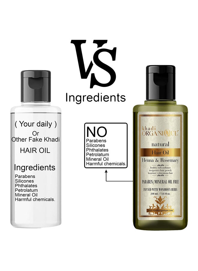 كادي أورجانيك مجموعة زيت الشعر بخلاصة الحناء وإكليل الجبل مكونة من قطعتين 420ملليلتر - Image 4