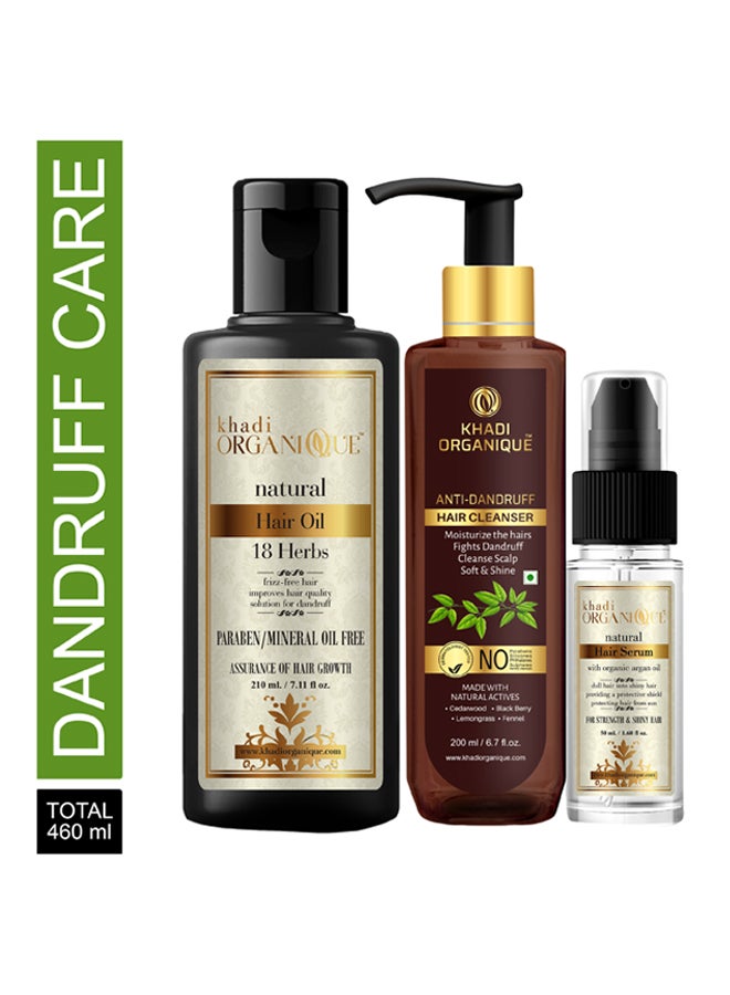 كادي أورجانيك مجموعة مكونة من 3 عبوات سيروم للشعر وشامبو مضاد للقشرة وزيت للشعر يحتوي على 18 نوعا من الأعشاب 460ملليلتر - Image 2