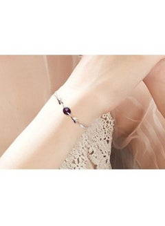 925 Sterling Silver Amethyst Studded Bracelet - v1599655832/N36322013A_3