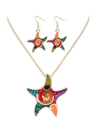 Starfish Oil Drop Jewellery Set - v1599655858/N14421366A_1