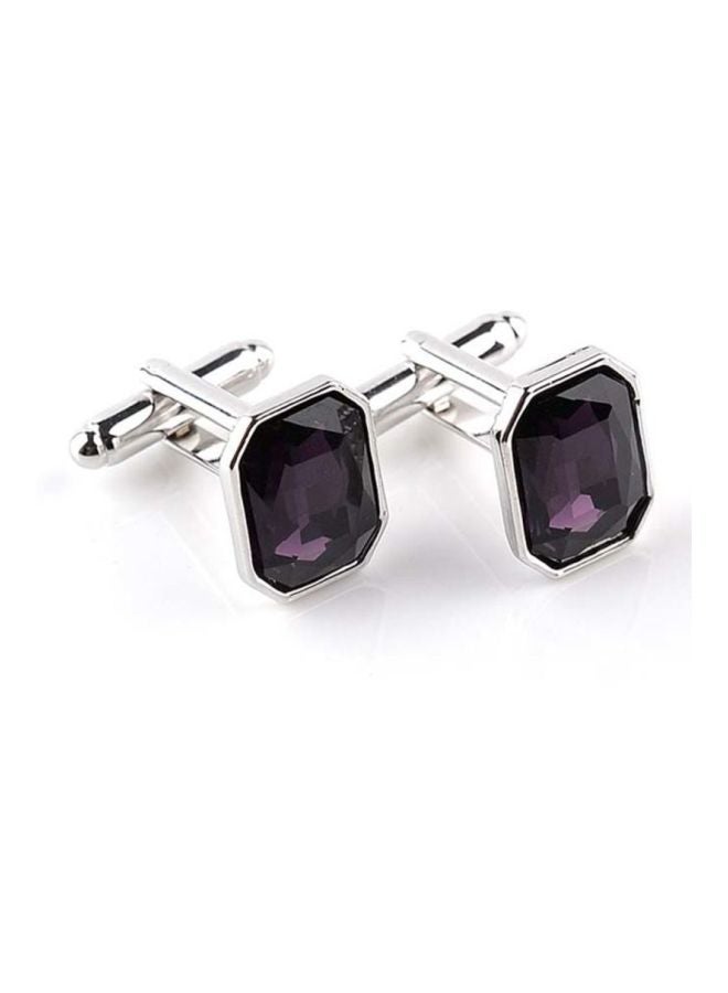 QiaoKai Artificial Chic Cufflinks With Crystal  - Image 3