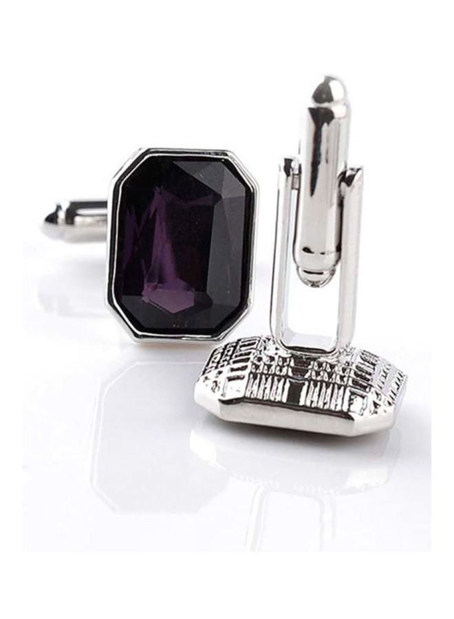 QiaoKai Artificial Chic Cufflinks With Crystal  - Image 2