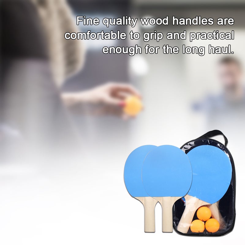Generic 5-Piece Table Tennis Racket And Balls Set 27.0x17.0x7.0cm  - Image 5