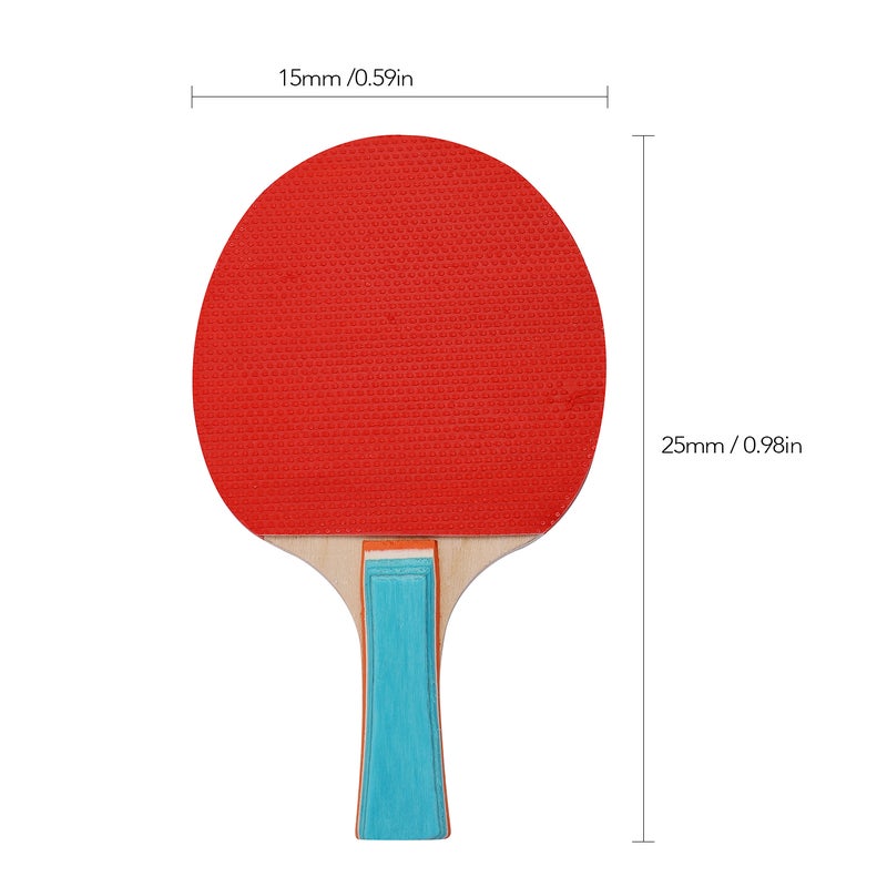Generic - 4-Piece Table Tennis Racket And Balls Set 25.0x20.0x3.0cm - Image 1