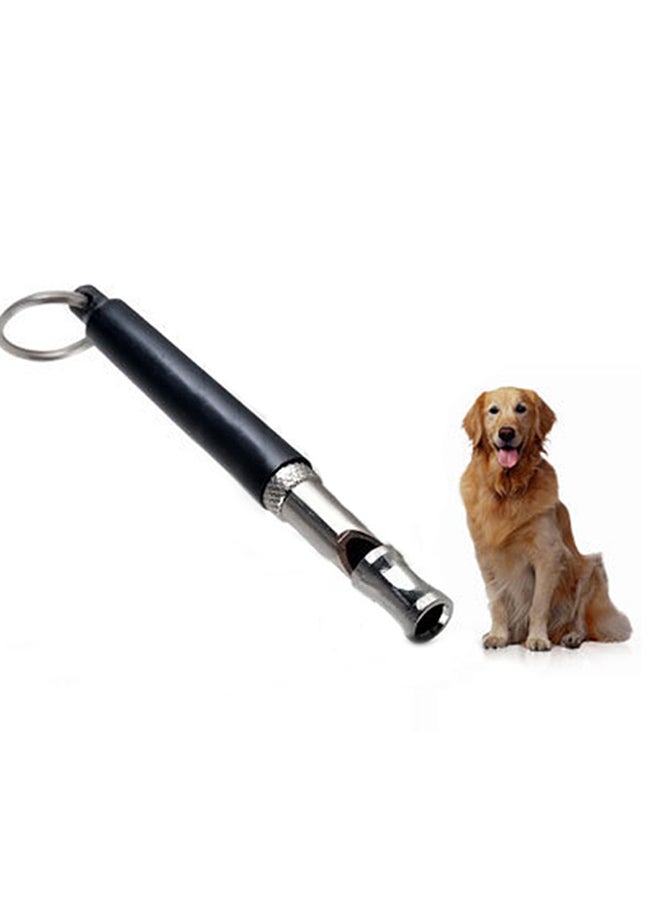 Adjustable Ultra Sonic Volume Whistle Black/Silver 8x9x9cm