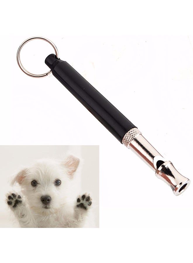 Adjustable Ultra Sonic Volume Whistle Black/Silver 8x9x9cm