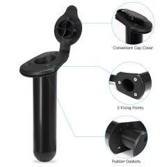 Generic 4-Piece Kayak Fishing Rod Holder With Cap 24.0x20.0x10.0cm  - Image 4