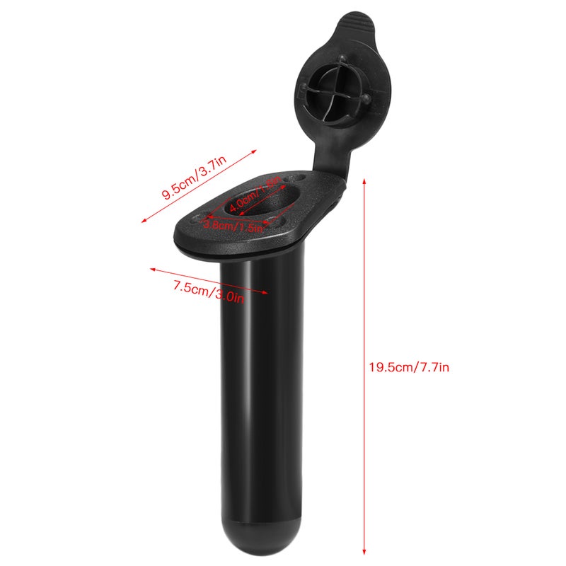 4-Piece Kayak Fishing Rod Holder With Cap 24.0x20.0x10.0cm