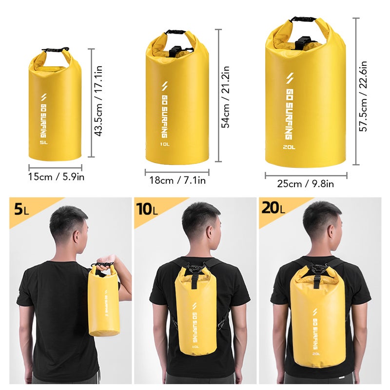 Generic PVC Waterproof Roll Top Dry Bag 20Liters - Image 5