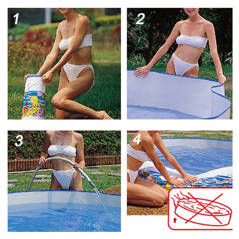 Portable Plastic Swimming Pool 30.5x12.0x12.0cm 30.5x12.0x12.0cm - Image 4