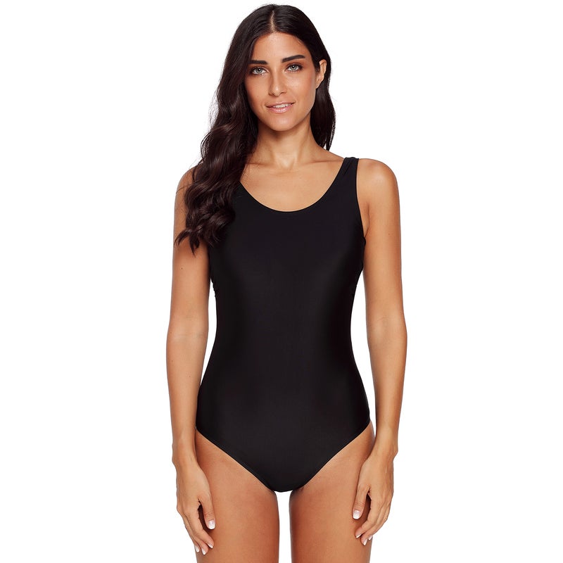 Generic - Women One Piece Swimsuit with Detachable Padded Cups X Back Swimming Suit 25.0x20.0x4.0cm - Image 1