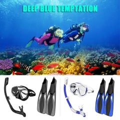 Snorkel Goggles With Pair Of Swimming Fins 70.0x27.8x0.1cm - v1599662648/N40357337A_7