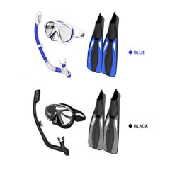 Generic Snorkel Goggles With Pair Of Swimming Fins 70.0x27.8x0.1cm  - Image 4