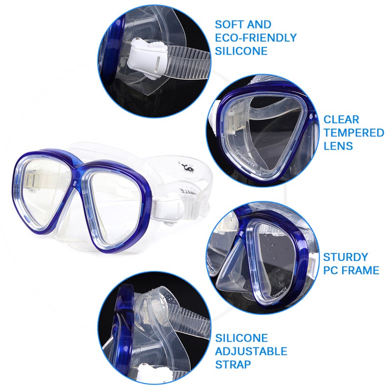 Generic - Snorkel Goggles With Pair Of Swimming Fins 70.0x27.8x0.1cm - Image 1
