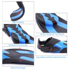 Generic Snorkel Goggles With Pair Of Swimming Fins 52.0x27.8x1.0cm  - Image 5