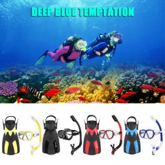 Generic Snorkel Goggles With Pair Of Swimming Fins 52.0x27.8x1.0cm  - Image 4