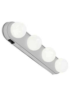 بيوينتي مصباح إضاءة LED مكون من 4 لمبات لمرآة الزينة أبيض 18 x 5سم  - Image 2
