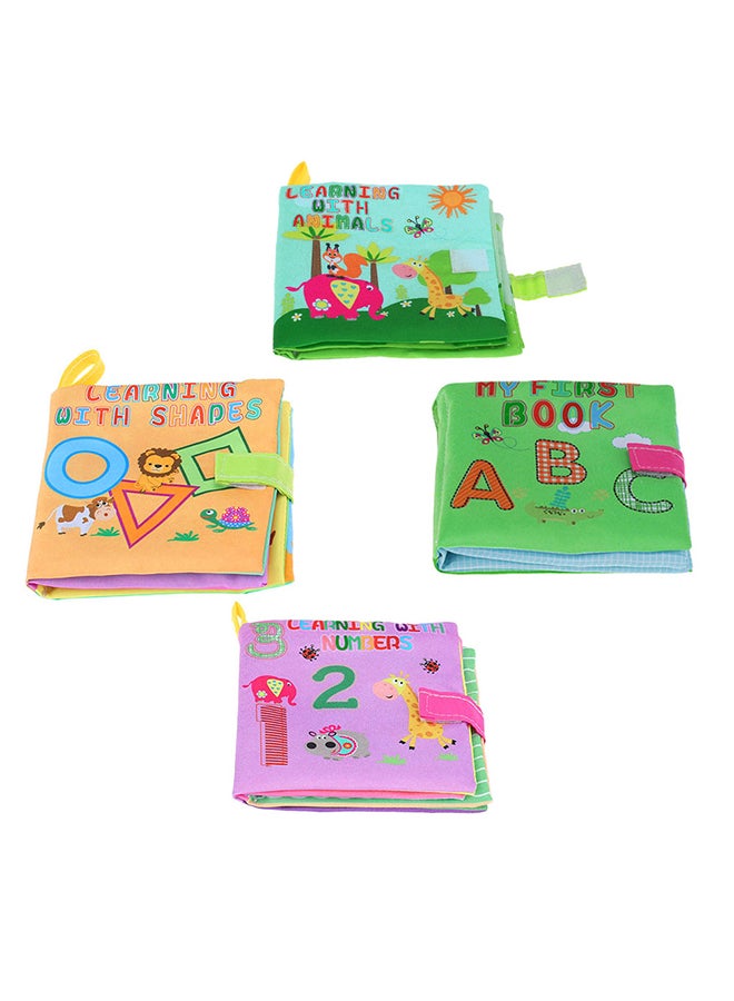 Generic 4-Piece Washable Cloth Book Set Multicolour 