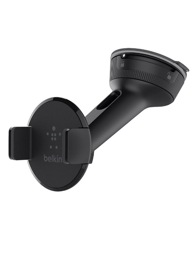 belkin Car Universal Mount (Car Mount Compatible with iPhone 14/14 Plus, 14 Pro, 14 Pro Max, 13, 13 mini, 13 Pro, 13 Pro Max, 12, 11, XS, XR, X, SE, 8, Devices From Samsung, LG, Sony, Google and More) Black  - Image 1