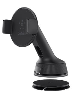 belkin Car Universal Mount (Car Mount Compatible with iPhone 14/14 Plus, 14 Pro, 14 Pro Max, 13, 13 mini, 13 Pro, 13 Pro Max, 12, 11, XS, XR, X, SE, 8, Devices From Samsung, LG, Sony, Google and More) Black  - Image 2