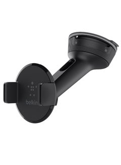 Belkin Car Phone Holder Dashboard Car Mobile Stand Windshield Car Cradle Suction Compatible with iPhone 13 Pro,13 Pro Max,13,13 mini, iPhone 12 pro max,11 Pro Max Xs Max X XR, Galaxy S20+ S10+ & More Black