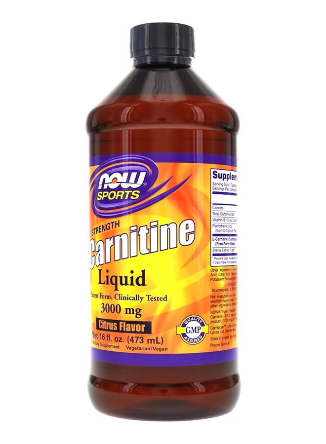 Now Foods Pack Of 2 Triple Strength L-Carnitine Citrus Liquid 946 ml - Image 2