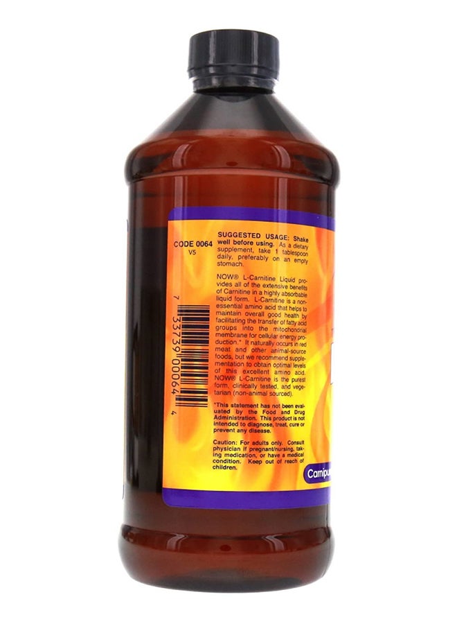 Now Foods Pack Of 2 Triple Strength L-Carnitine Citrus Liquid 946 ml - Image 5