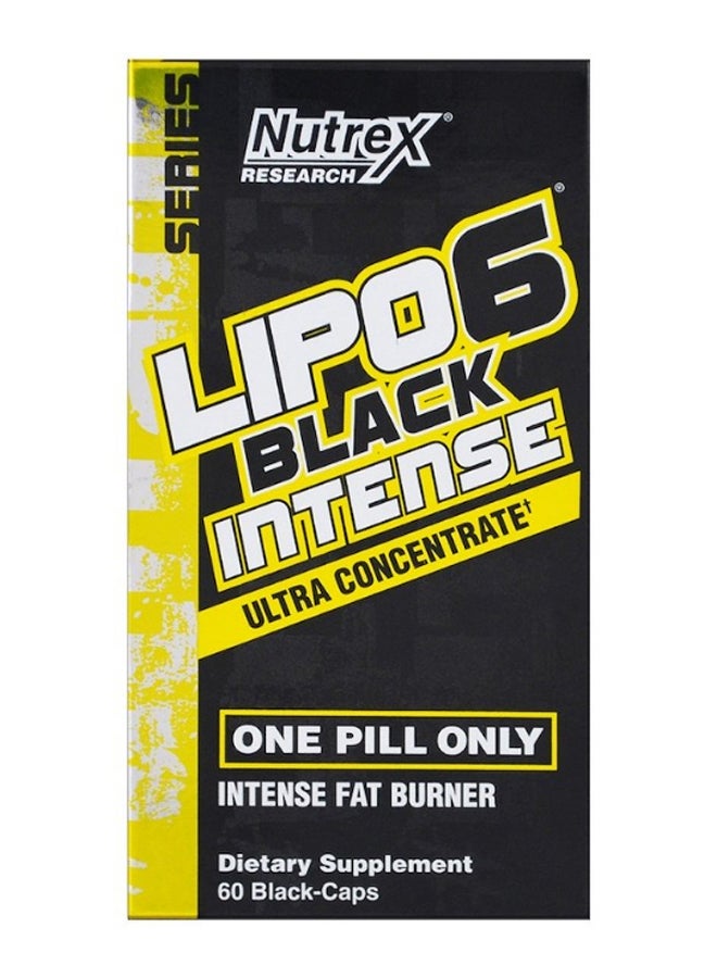 Nutrex Research Lipo-6 Black Intense Fat Burner Supplement - 60 Capsules  - Image 2