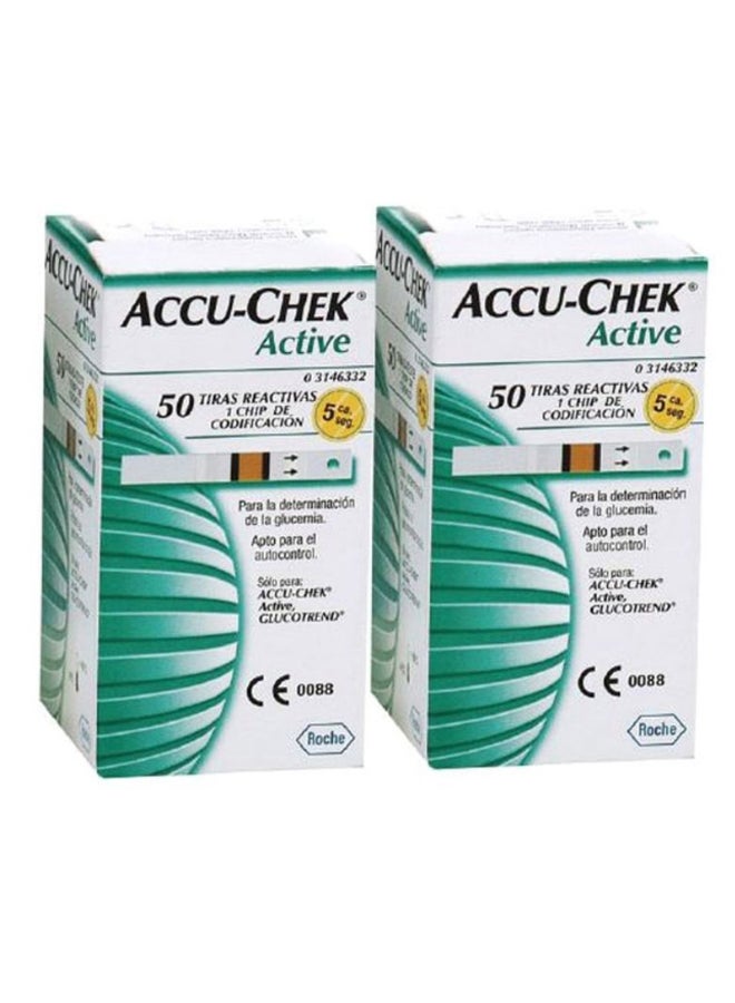 ACCU-CHEK Pack Of 2 Active Blood Sugar Test Strip  - Image 1