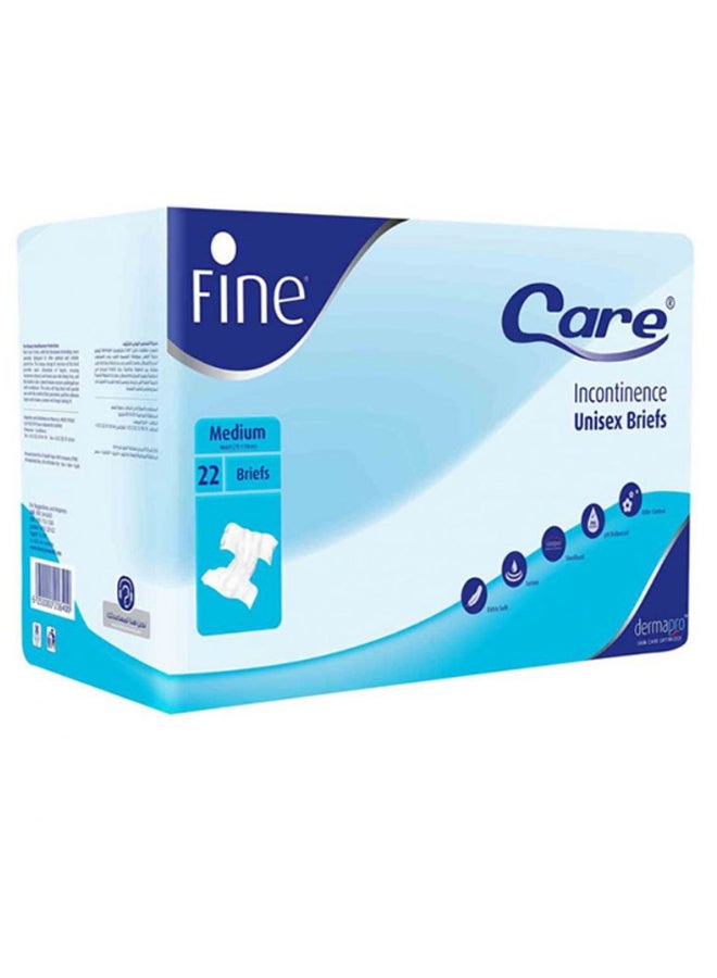 Fine Pack Of 22 Incontinence Briefs 