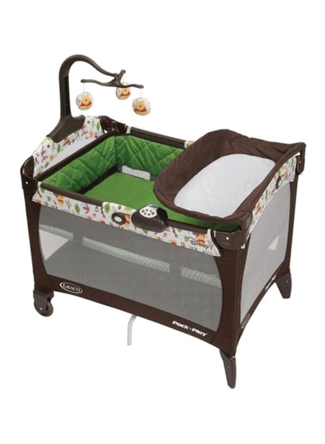 GRACO - Pack N Play Arched Travel Cot - Brown/White/Green - Image 1