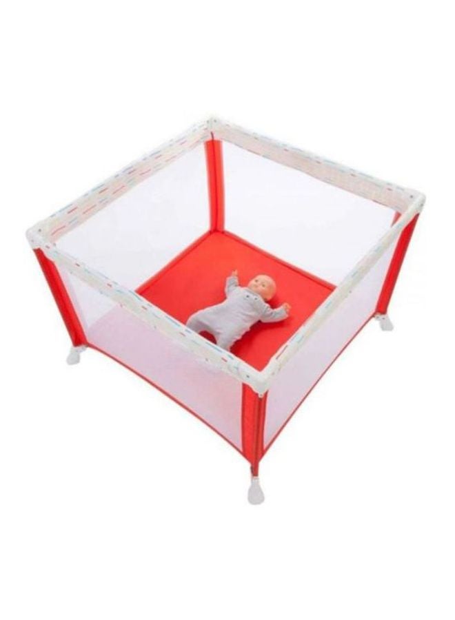 Safety 1st Foldable Lines Baby Circus Playpen - Red/White  - Image 3