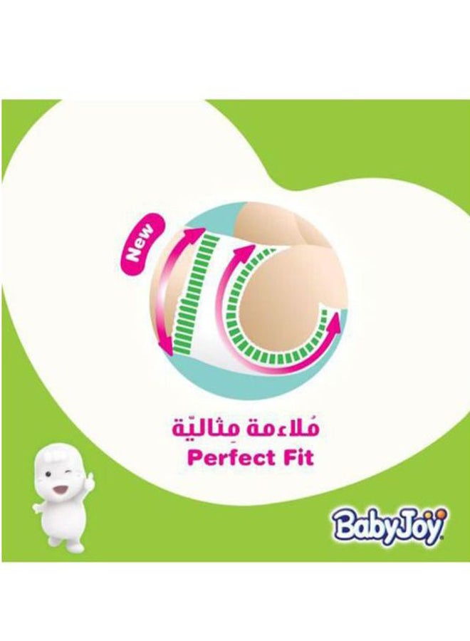 بيبي جوي وسادة ماسية مضغوطة، حجم 1 حديثي الولادة، حتى 4 كجم، عبوة ضخمة، 84 حفاضة - Image 4