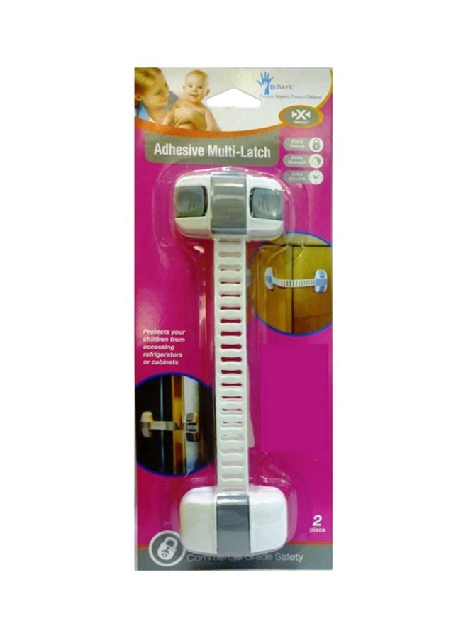 بي سيف مجموعة أقفال أمان لاصقة لحماية الأطفال مكونة من قطعتين - Image 2