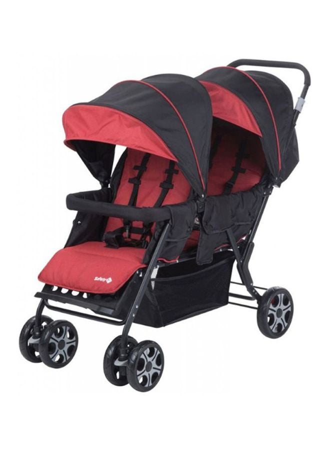 Safety 1st Teamy Double Stroller - Black/Red  - Image 1