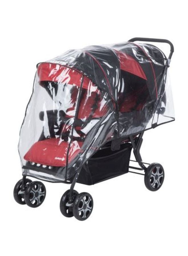 Safety 1st Teamy Double Stroller - Black/Red  - Image 3