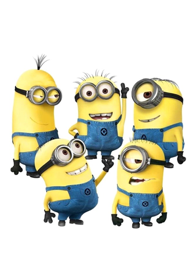 DaDa Home Minions Movie Cartoon Removable Wall Sticker Yellow/Blue/White 55 x 55cm - Image 1