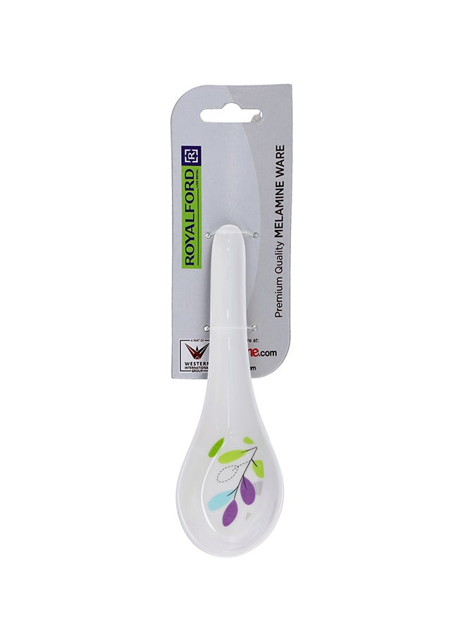 Royalford Melamine Table Spoon White/Blue/Green 14x4.4cm  - Image 1