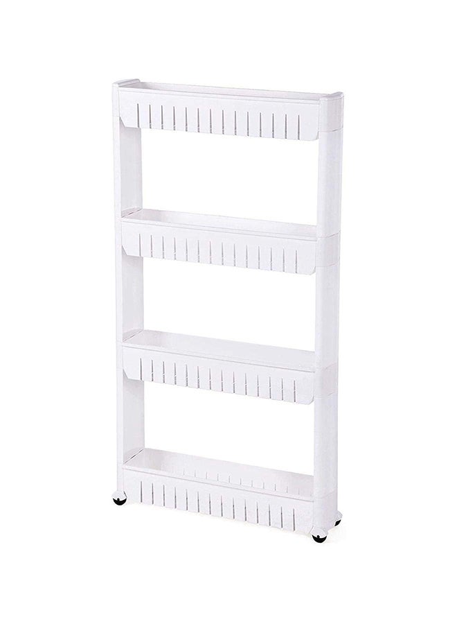 SKY-TOUCH - 4-Tier Multi-Purpose Space Saving Storage Organizer White 103cm - Image 1